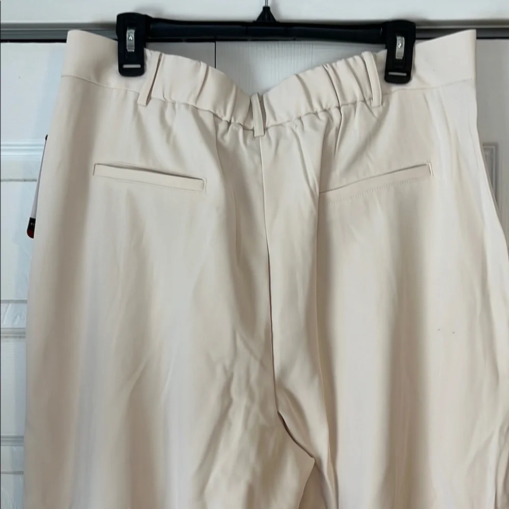 NWT,French Connection, XL, Cream Tailored Wide Leg Trousers - Picture 4 of 5